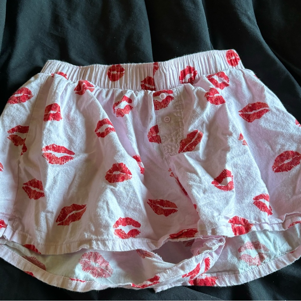 Target Women's Pajama Shorts - Red Lips
